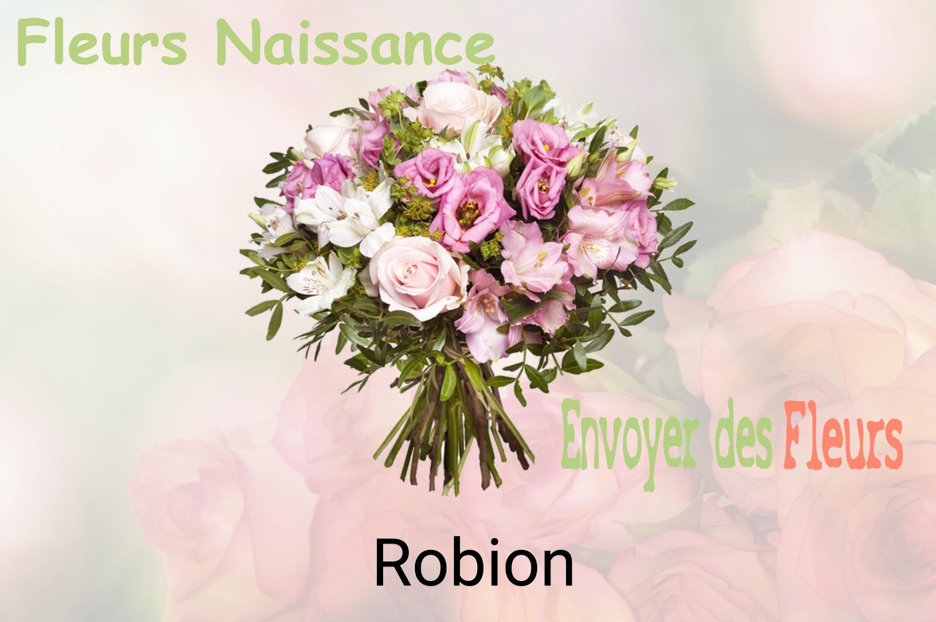 Bouquet de fleurs de naissance livré à Robion